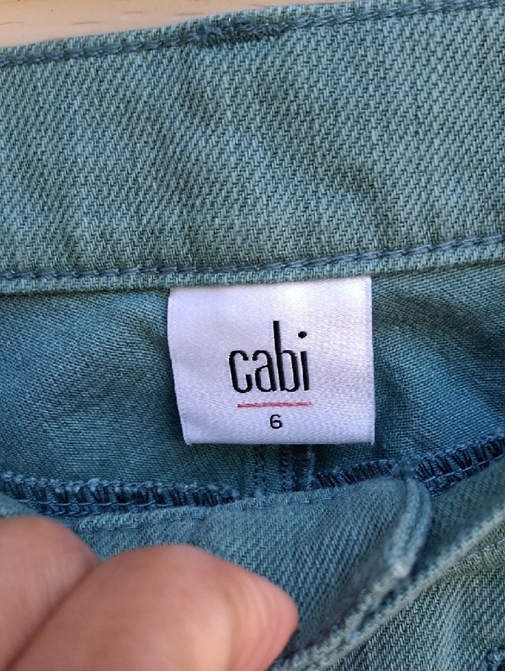 CAbi Teal-Green Straight-Leg Jeans - Picture 3 of 16